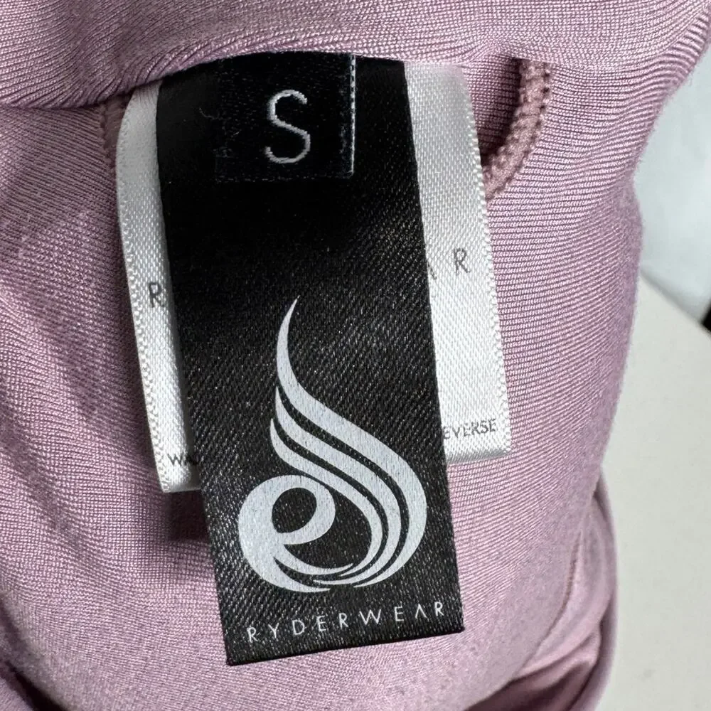 Ryderwear Cross Front Silver‎ Speckled Sports Bra with Pads Women's Size Small